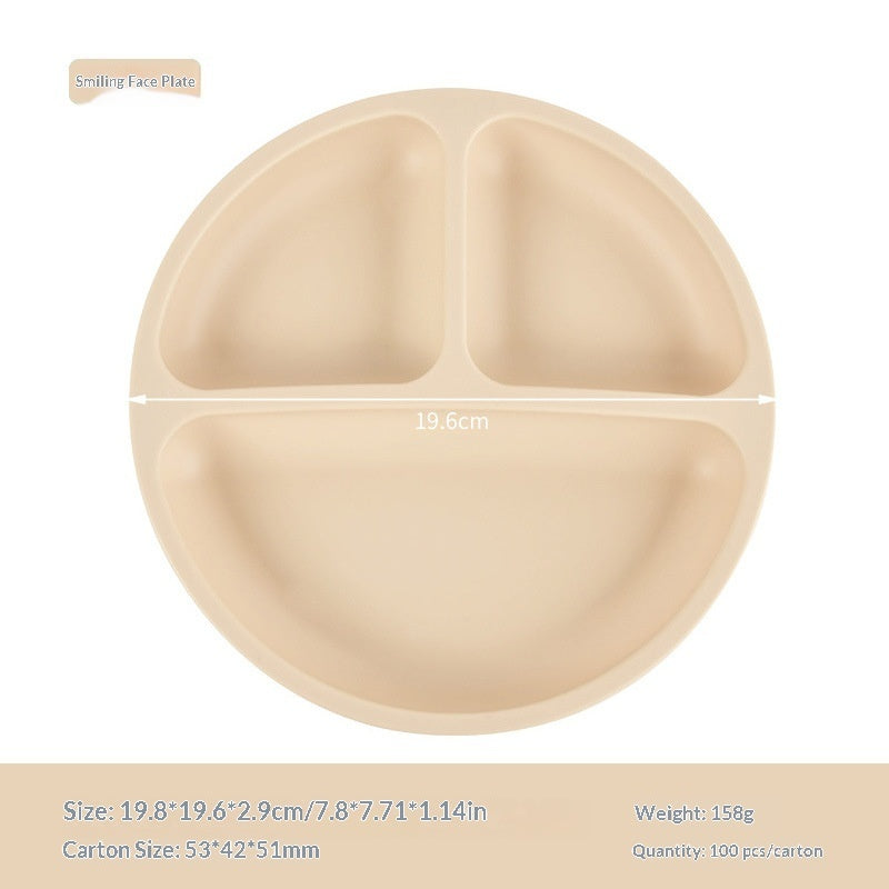 Baby Silicone Feeding Tray With Compartments