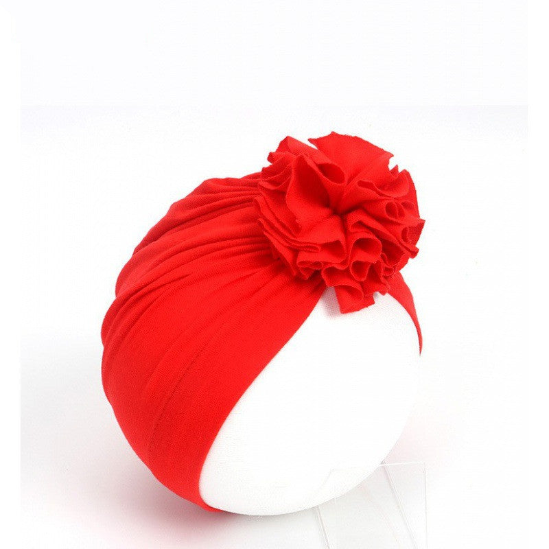 Kids Flower Hat Newborn Baby Lndian Turban Cap Girl Headwear