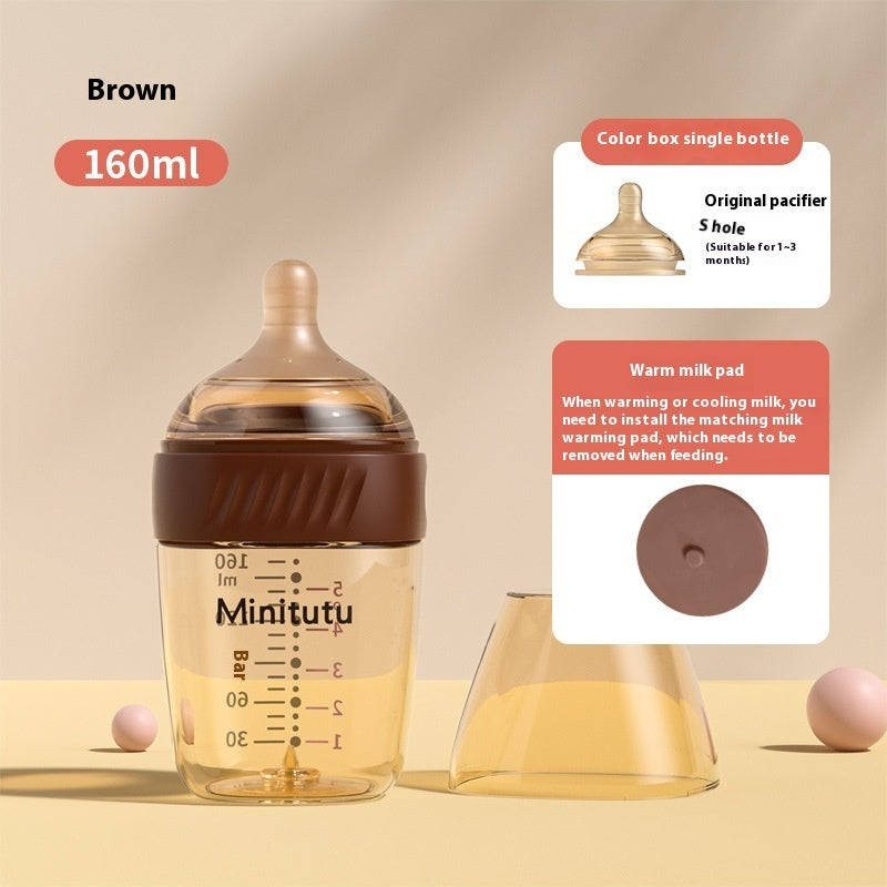 Newborn PPSU Temperature-sensing Feeding Bottle Anti-flatulence Choke Proof