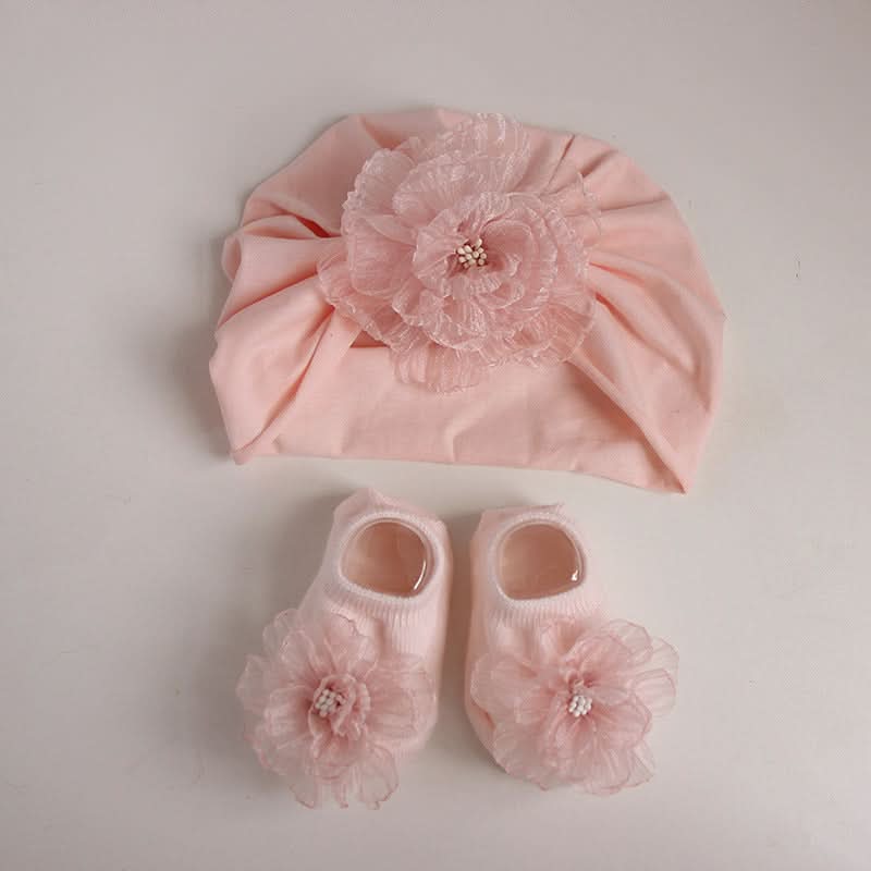 Children's Flower Baby Girl Newborn Beanie Summer
