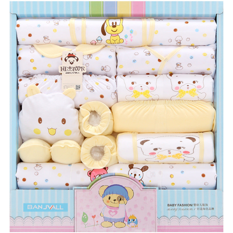 18-piece Cotton Newborn Gift Box Baby Set Newborn Baby Underwear Supplies