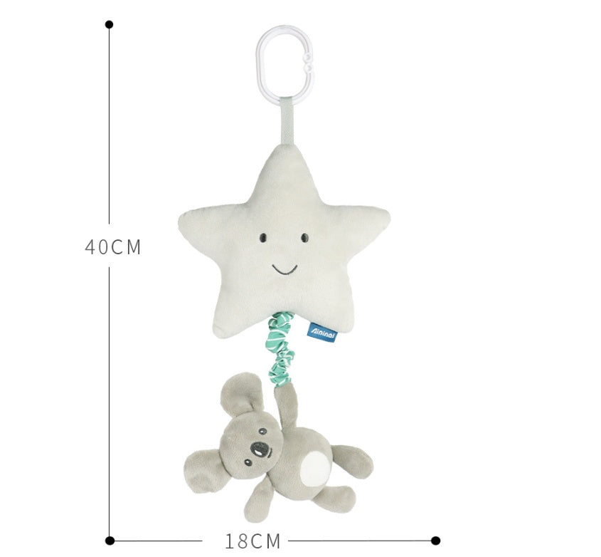 Five-pointed Star Pulling Bell Pendant Crib Hanging Car Hanging Baby Toy
