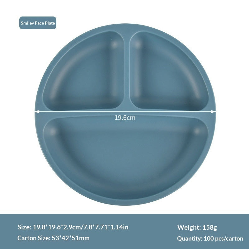 Baby Silicone Feeding Tray With Compartments