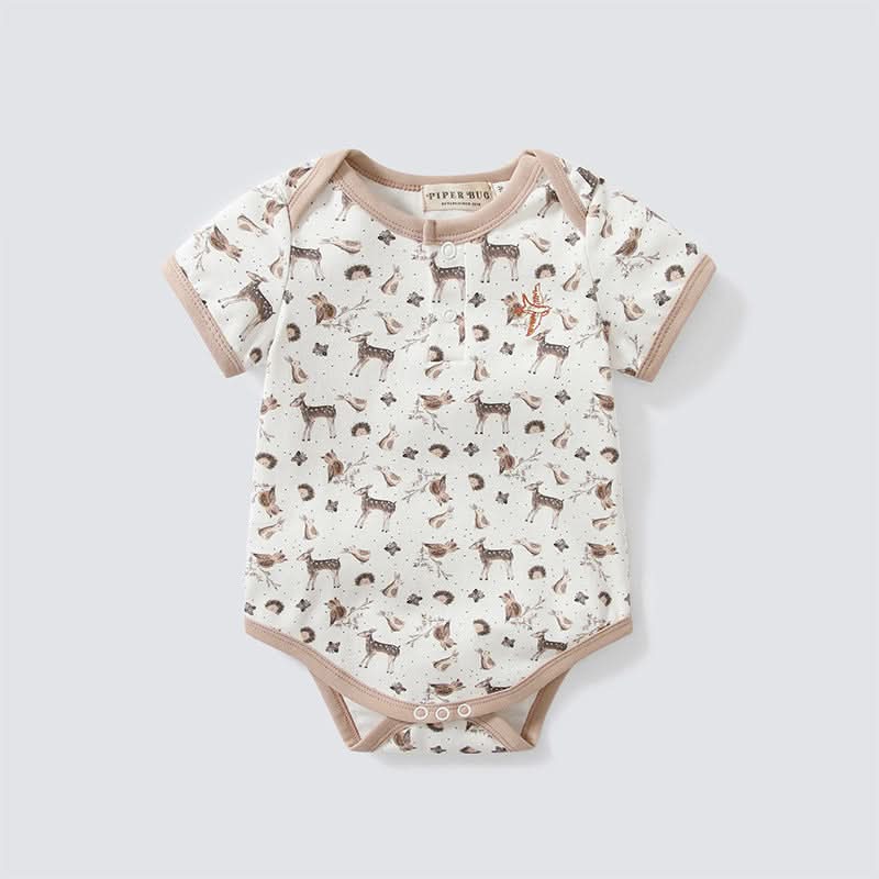 Baby Triangle Short Sleeve Romper Newborn Clothes Baby Bodysuit