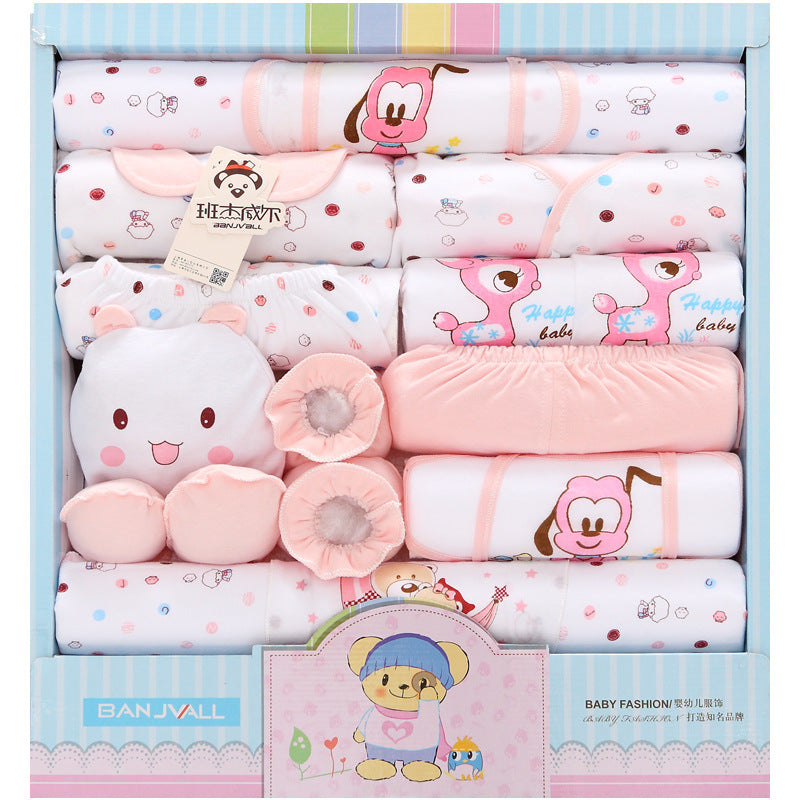 18-piece Cotton Newborn Gift Box Baby Set Newborn Baby Underwear Supplies