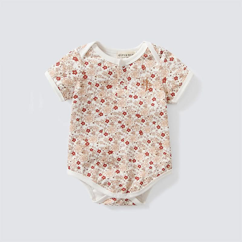 Baby Triangle Short Sleeve Romper Newborn Clothes Baby Bodysuit