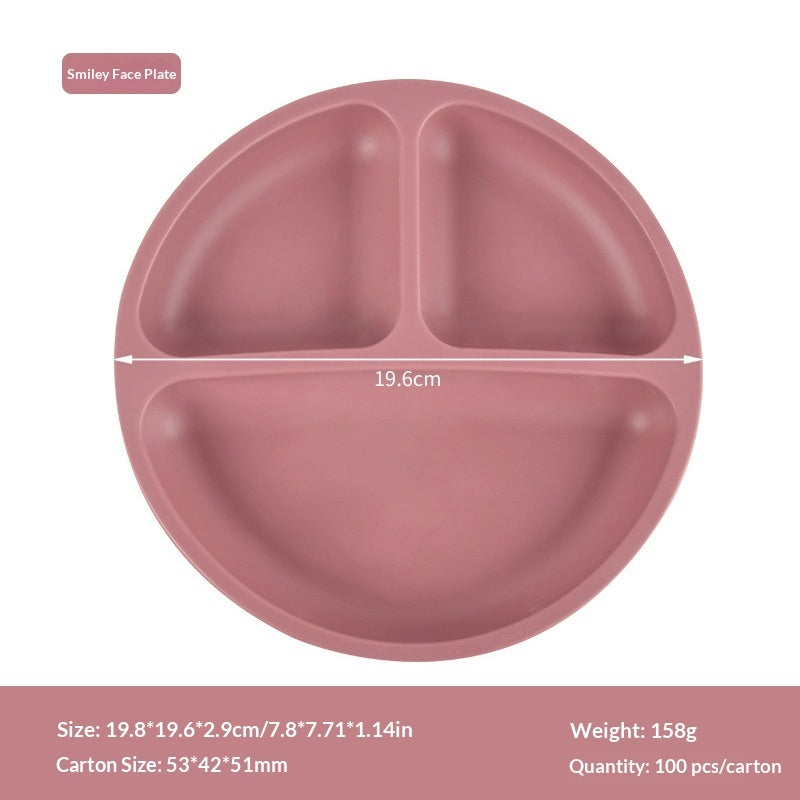 Baby Silicone Feeding Tray With Compartments