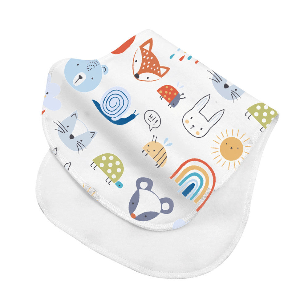 Minimally Printed Baby Feeding Towel And Hiccup Cloth
