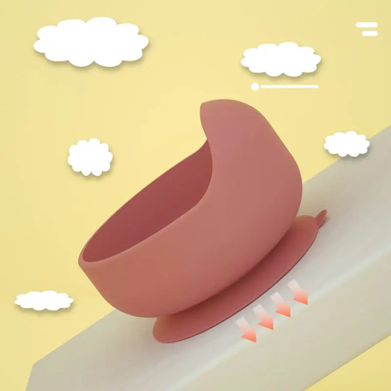 Food Grade Baby Feeding Bowl Set Silicone Tableware Children Dinnerware Kids Eating Plate Foods With Sucker Kitchen Home Use