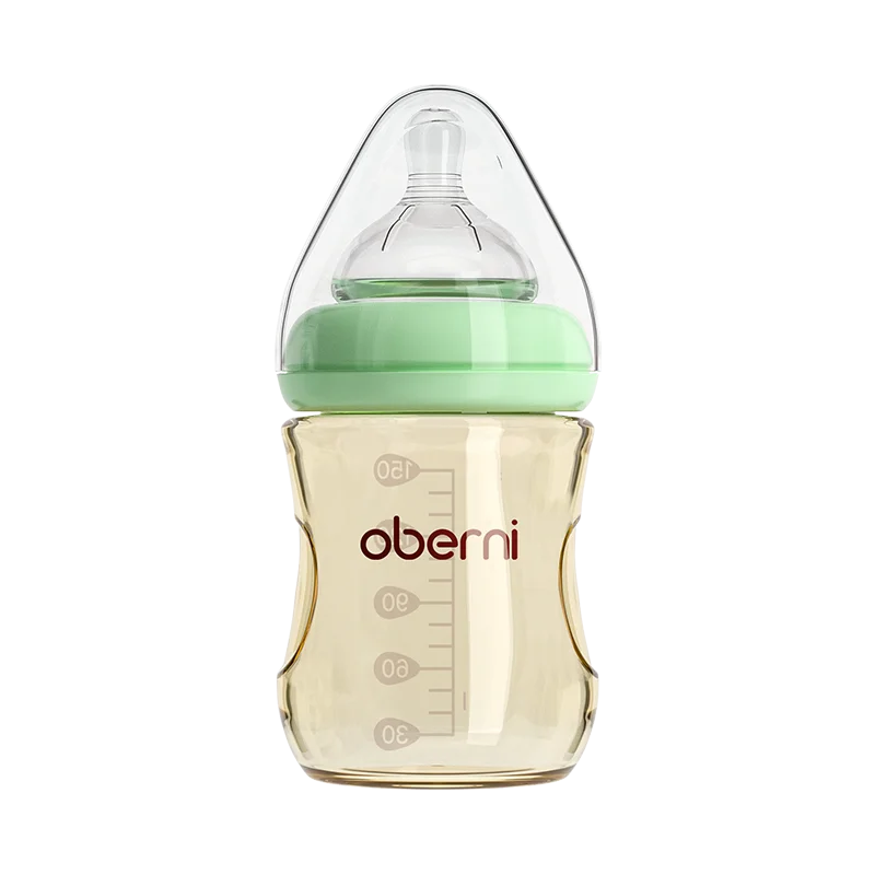 Oberni 150ml+180ml PPSU Imitated Breast Baby Milk Bottle set Anti bloating 0-6 Newborn Baby Bottle With Resistant to Falling