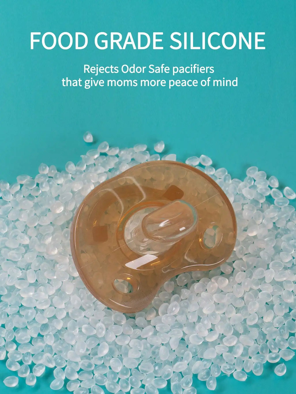 1 Pcs Baby Pacifier For Soothing Nighttime Sleep Flat Soft Breathable Design Baby Reborn Silicone For Baby Accessories Newborn