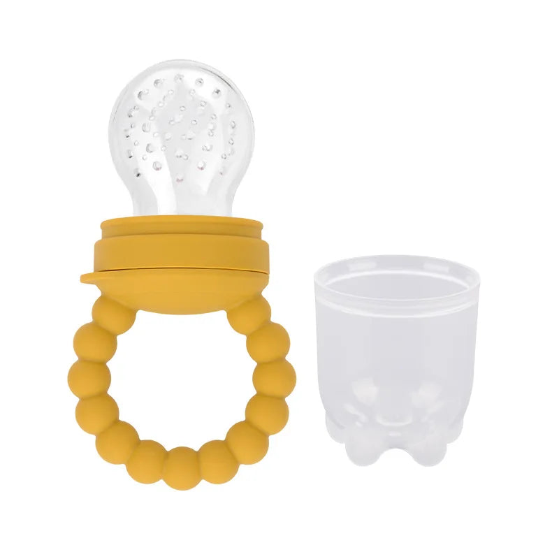 1pcs Newborn Nipple Feeder Baby Nibble Fruit Feeding Food Grade Silicone Container Pacifier Bottles Infant Soother Teether Toys