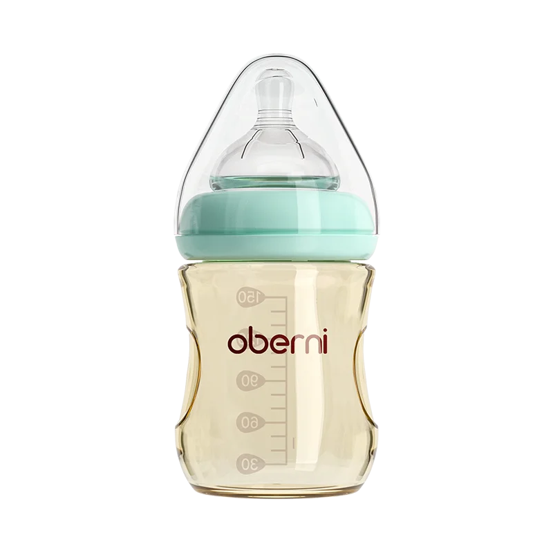 Oberni 150ml+180ml PPSU Imitated Breast Baby Milk Bottle set Anti bloating 0-6 Newborn Baby Bottle With Resistant to Falling