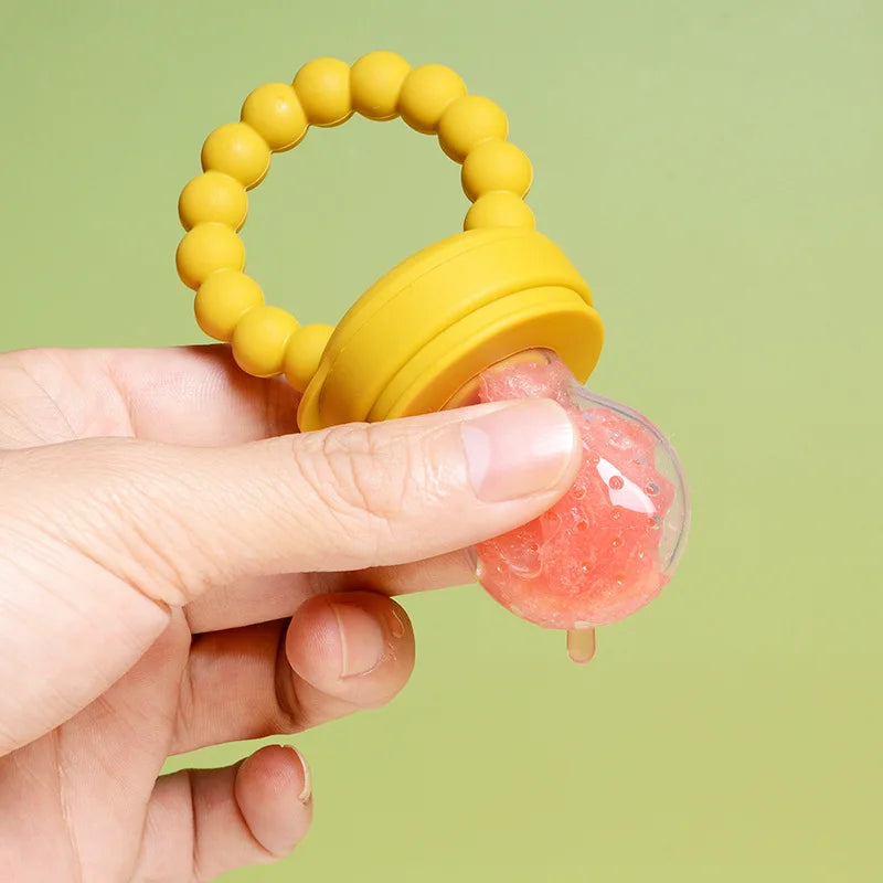 1pcs Newborn Nipple Feeder Baby Nibble Fruit Feeding Food Grade Silicone Container Pacifier Bottles Infant Soother Teether Toys