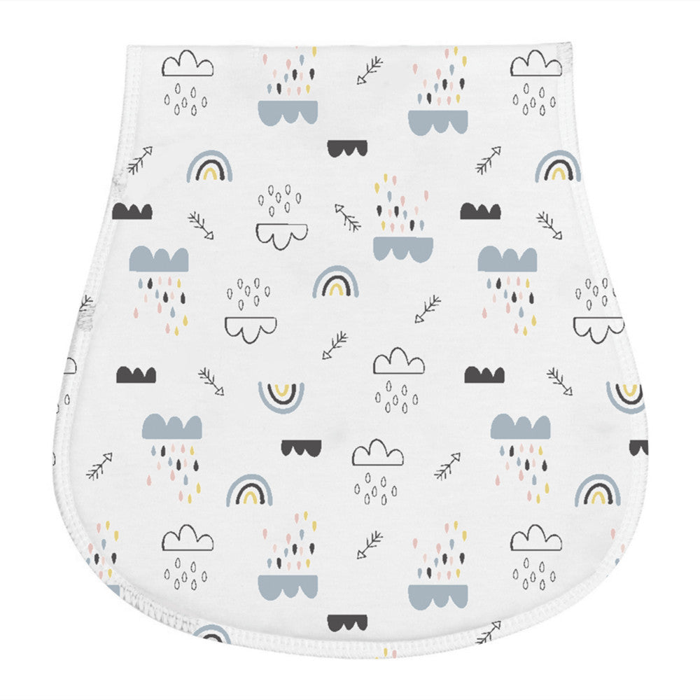 Minimally Printed Baby Feeding Towel And Hiccup Cloth