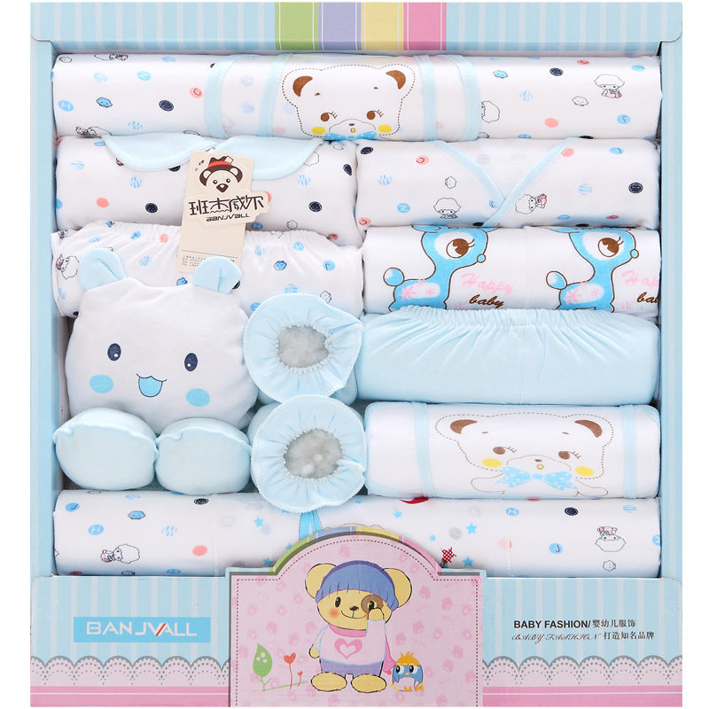 18-piece Cotton Newborn Gift Box Baby Set Newborn Baby Underwear Supplies