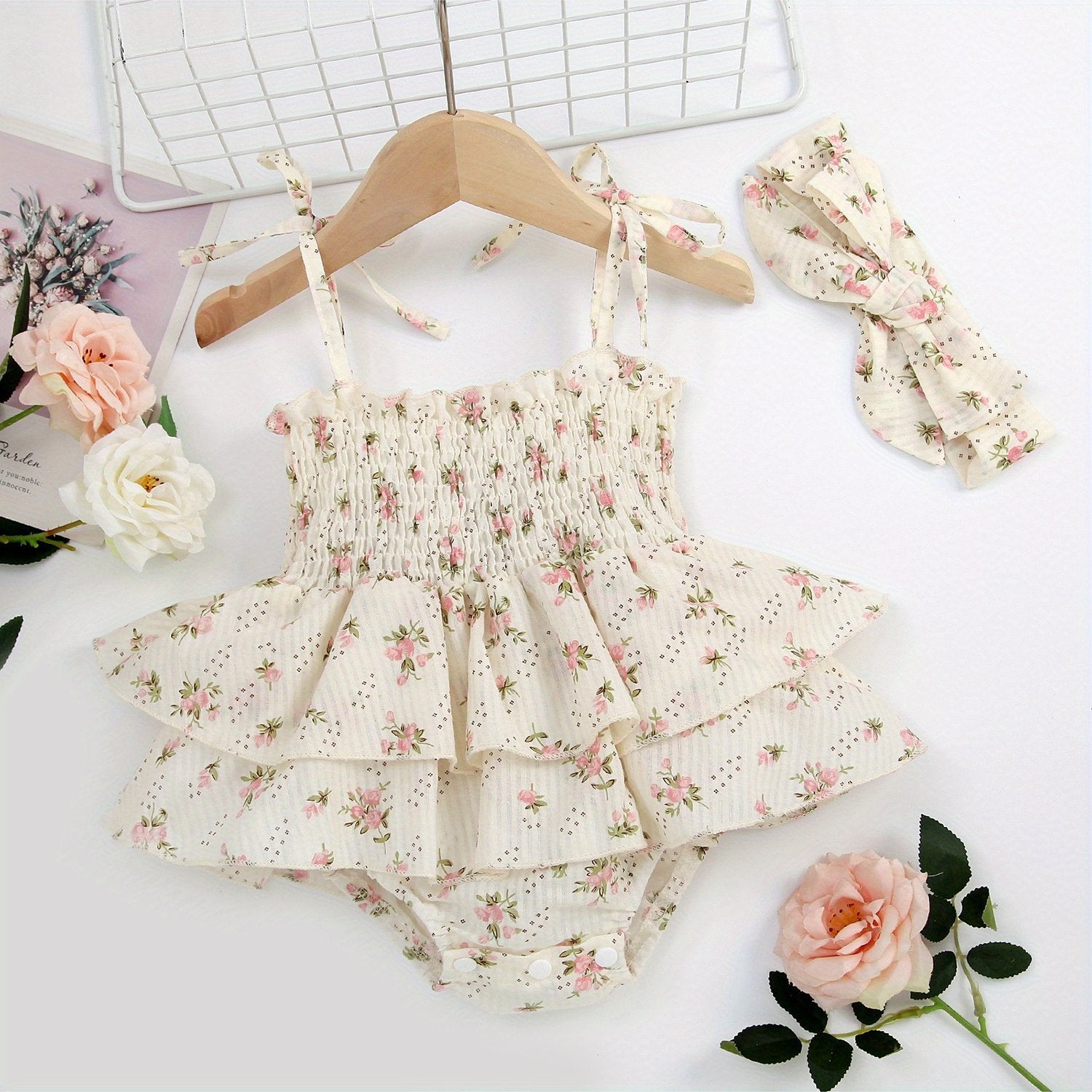 Newborn Girls Boho Dresses Baby Girl Summer Jumpsuit Set