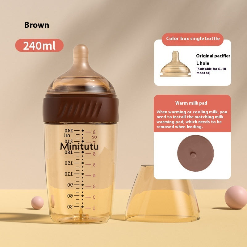 Newborn PPSU Temperature-sensing Feeding Bottle Anti-flatulence Choke Proof