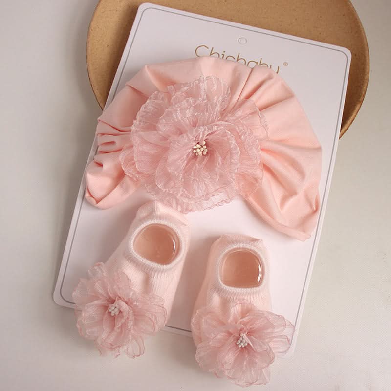 Children's Flower Baby Girl Newborn Beanie Summer